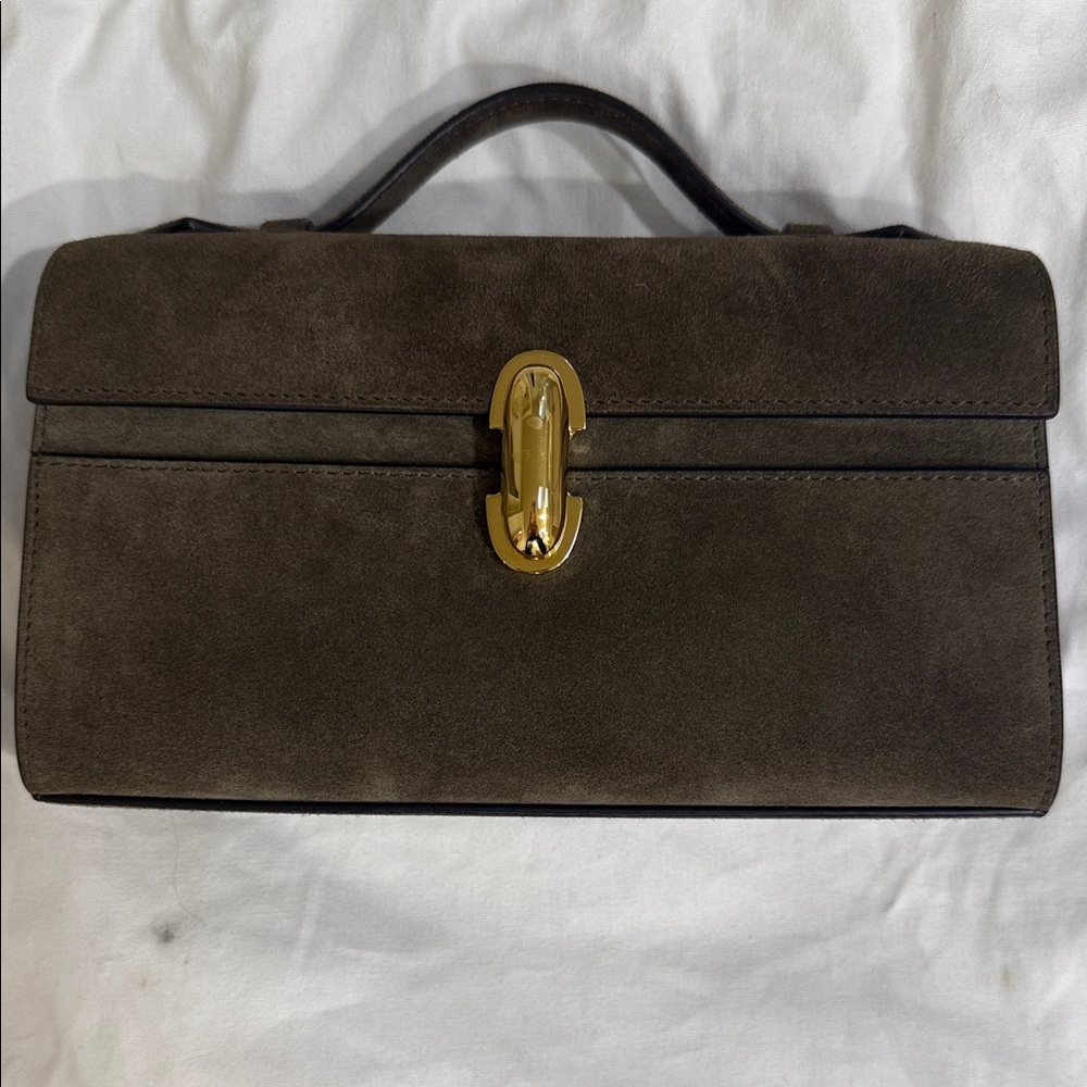 SAVETTE Brown “Mink” Symmetry Pochette Bag